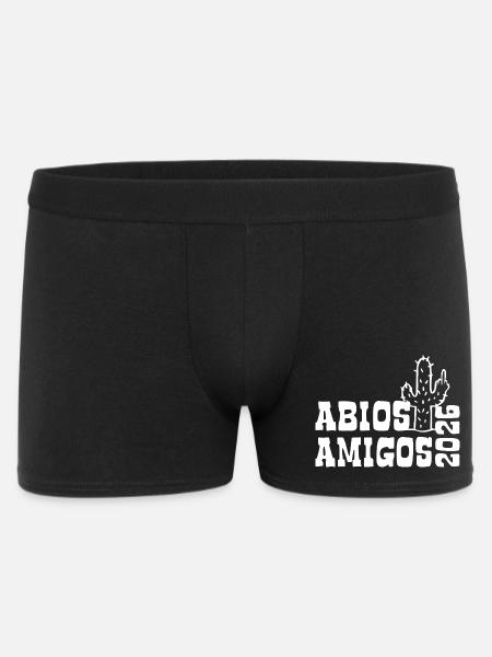 Abios Amigos 2026 - Abitur - Cactus Gift - Men's Boxer Shorts - black
