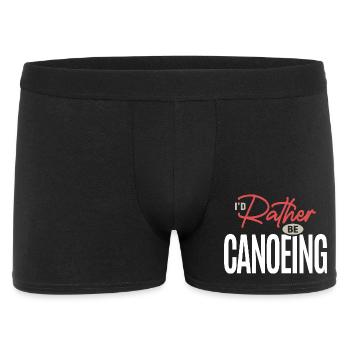 I’d Rather Be Canoeing Funny Outdoor Adventure  - Men's Boxer Shorts - black - Front