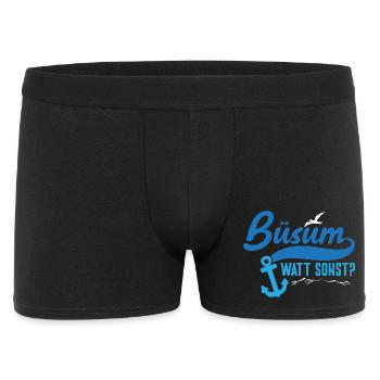 North Sea holiday BÜSUM WATT OTHERWISE FUNNY - Men's Boxer Shorts - black - Front