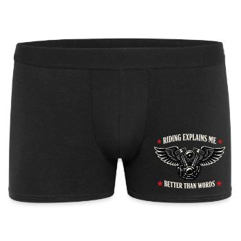 Pourquoi nous roulons à moto, - Boxer Homme - noir - Devant