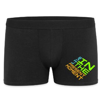 Vivre dans l’instant Pleine conscience de la présence - Boxer Homme - noir - Devant