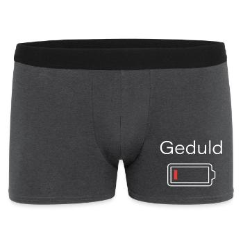 Patience Battery Motif Batterie Batterie Vide - Boxer Homme - charbon - Devant