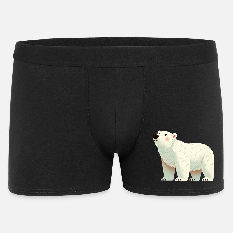 Eisbär - Männer Boxer Shorts - Schwarz