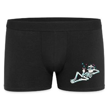 Skeleton neon peace – retro energy - Men's Boxer Shorts - black - Front