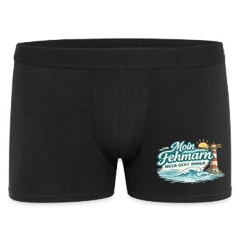 Moin Fehmarn Shirt Ostsee Insel Meer Geht Immer - Boxer Homme - noir - Devant