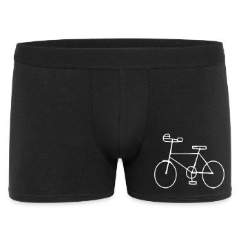 Vélo blanc dessiné à la main - Boxer Homme - noir - Devant
