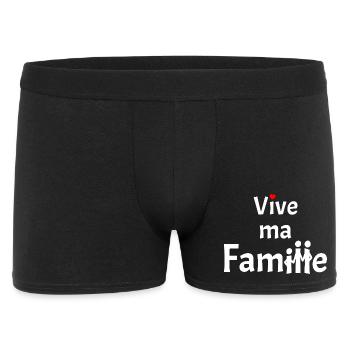 VIVE MA FAMILLE ! - Boxer Homme - noir - Devant