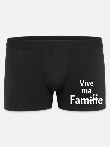 VIVE MA FAMILLE ! - Boxer Homme - noir