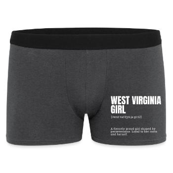 Fierté Fille de Virginie-Occidentale - Boxer Homme - charbon - Devant