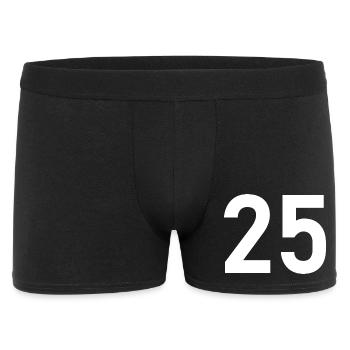 25. 25 ANS. 25e ANNIVERSAIRE. ANNIVERSAIRE 25 ANS. - Boxer Homme - noir - Devant