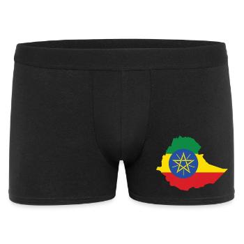 Éthiopie, Power, Rasta, Reggae, Rastafari Roots - Boxer Homme - noir - Devant