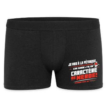 I'm going to football otherwise shitty character - Men's Boxer Shorts - black - Front
