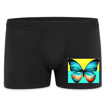 butterfly - Men's Boxer Shorts - black - Front