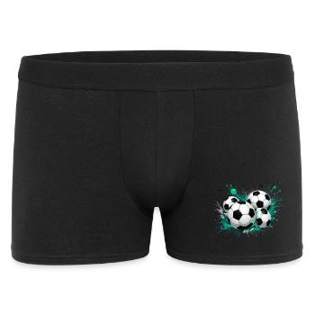 Conception du football pour un événement majeur - Boxer Homme - noir - Devant