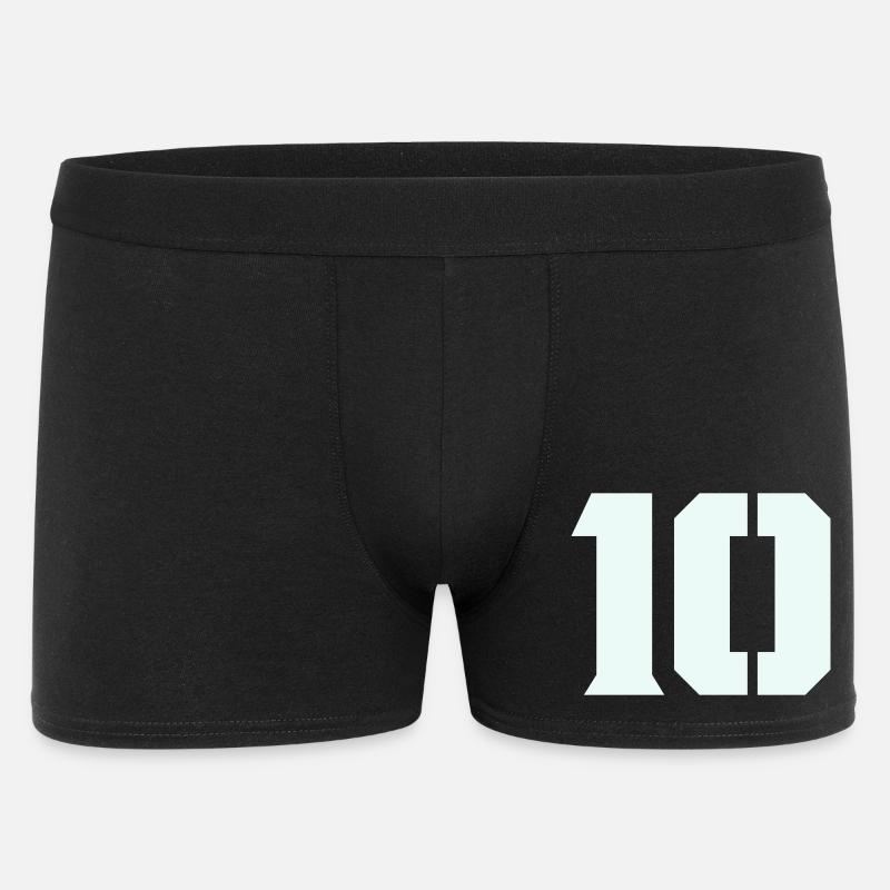 10- - Männer Boxer Shorts - Schwarz