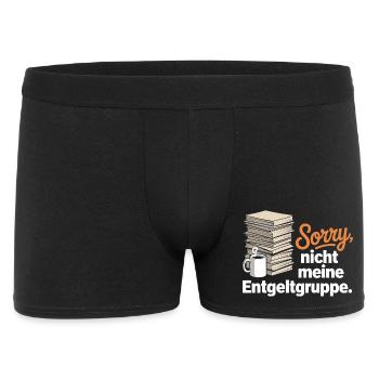 Sorry Nicht Meine Entgeltgruppe Beamte TVöD Büro - Männer Boxer Shorts - Schwarz - Vorne