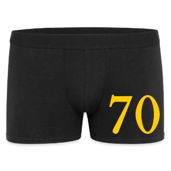 70. 70 ANS. 70e ANNIVERSAIRE. ANNIVERSAIRE 70 ANS. - Boxer Homme - noir - Devant