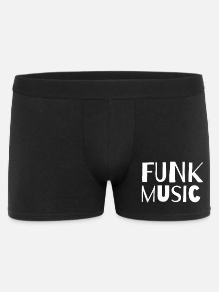 Funk-Musik Kühne Retro-Typografie - Männer Boxer Shorts - Schwarz