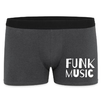 Funk-Musik Kühne Retro-Typografie - Männer Boxer Shorts - Anthrazit - Vorne
