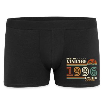 1996 Vintage Rétro Cadeau D'anniversaire - Boxer Homme - noir - Devant