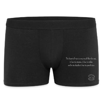 The Heart Of Man Is Like sea - for dark products - Men's Boxer Shorts - black - Front