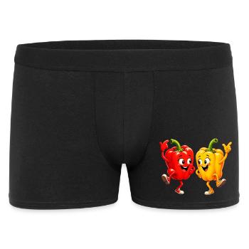 Peppers Vegetables at the Dance - Men's Boxer Shorts - black - Front
