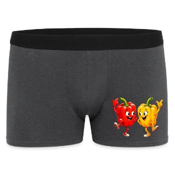 Poivrons Légumes au bal - Boxer Homme - charbon - Devant