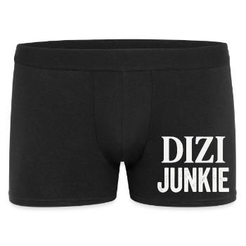 Dizi Junkie - Männer Boxer Shorts - Schwarz - Vorne