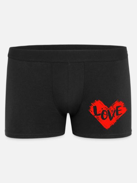 Love Heart - Men's Boxer Shorts - black