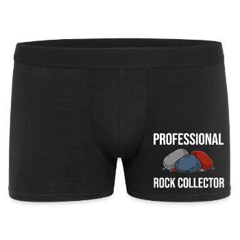 Professional Stones Collector Gift Geology - Men's Boxer Shorts - black - Front