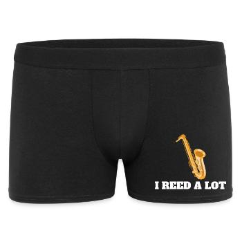 Funny Saxophone Player Gift for Saxophonist - Men's Boxer Shorts - black - Front