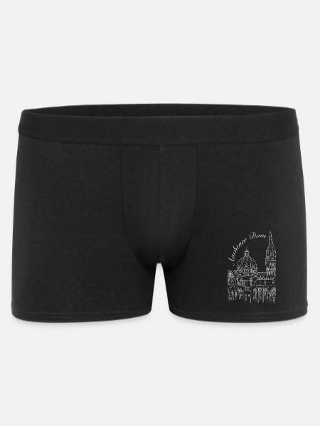 Aachen Cathedral in Germany, hand-drawn - Men's Boxer Shorts - black