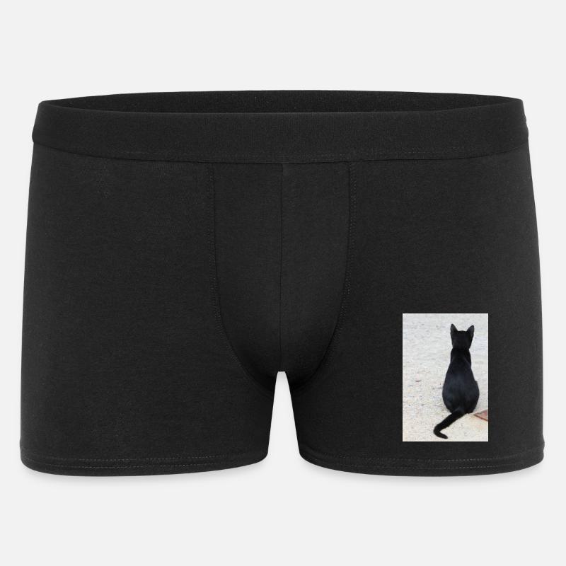 Katze Kätzchen Katzenshirt Geschenk - Männer Boxer Shorts - Schwarz
