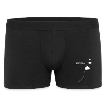 Bergsteigen, Bergwandern, Höhenmeter Berge wandern - Männer Boxer Shorts - Schwarz - Vorne