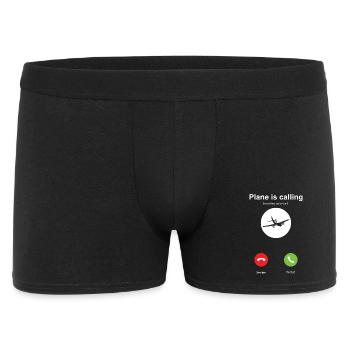 Mon avion appelle - Boxer Homme - noir - Devant