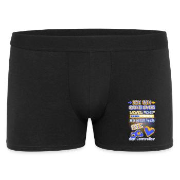 ICH BIN GAME OVER - jetzt hält SIE den Controller - Männer Boxer Shorts - Schwarz - Vorne