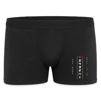 Changement de vitesse moto 1N23456 - ONE DOWN REST UP - Boxer Homme - noir - Devant