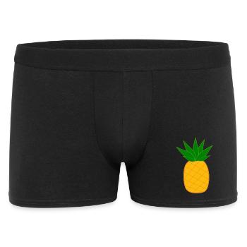 T-shirt d’été Ananas avec lunettes de soleil - Boxer Homme - noir - Devant