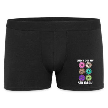 Bonbons de beignet de déclaration drôle grignotant - Boxer Homme - noir - Devant