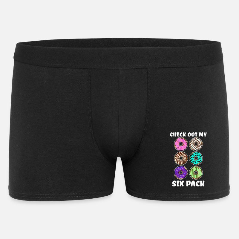 Funny statement donut candy snacking - Men's Boxer Shorts - black