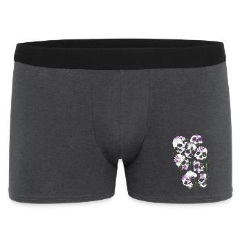 Crânes Crâne Halloween Crânes de sucre - Boxer Homme - charbon - Devant