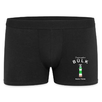 Leuchtturm Bülk, Kieler Förde, Ostsee - Männer Boxer Shorts - Schwarz - Vorne