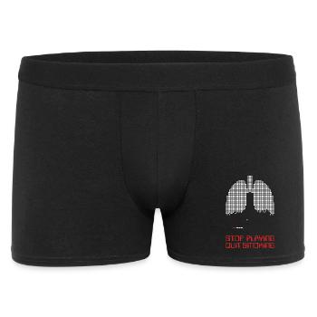 Arrêter de jouer - Boxer Homme - noir - Devant