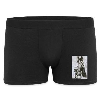Cheval majestueux et son poulain - Boxer Homme - noir - Devant
