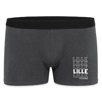 Patron de lettrage de Lille HautsdeFrance - Boxer Homme - charbon - Devant