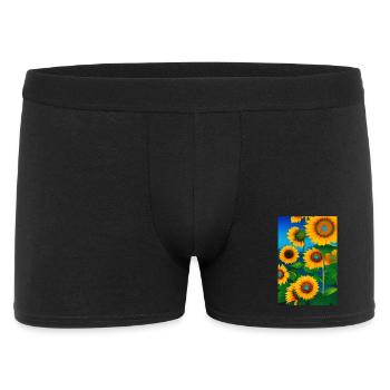 Sunflowers - Men's Boxer Shorts - black - Front