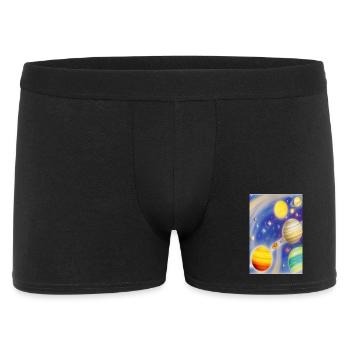Space and planets - Men's Boxer Shorts - black - Front