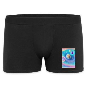 Space and planets - Men's Boxer Shorts - black - Front