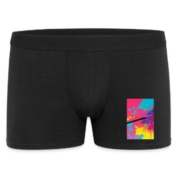 Art abstrait - Boxer Homme - noir - Devant