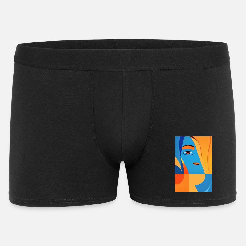 Abstrakte Kunst - Männer Boxer Shorts - Schwarz